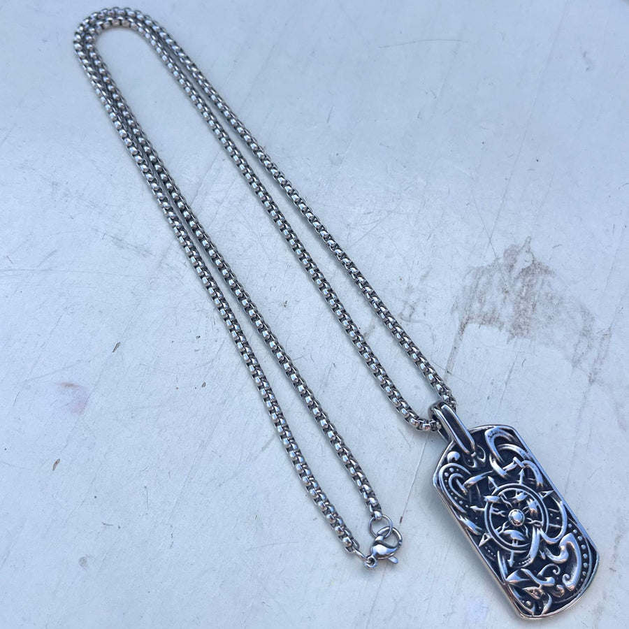 Viking Pendant with Silver Chain