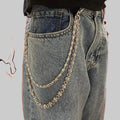 Chrome Crossed Belt Chain