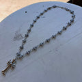 Chrome Crossed Necklace