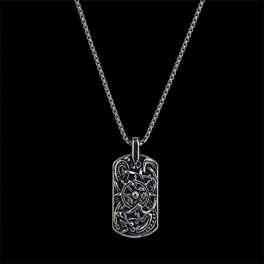 Viking Pendant with Silver Chain