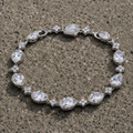 Iced Pear Cut Bracelet