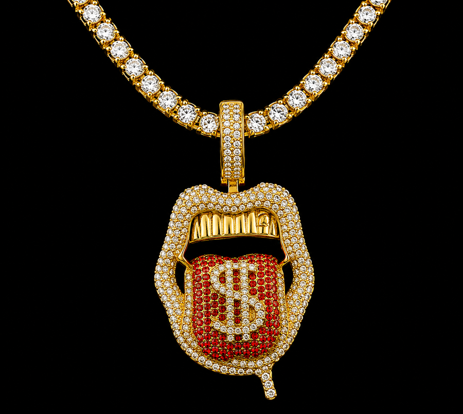 Iced Out Mouth Pendent