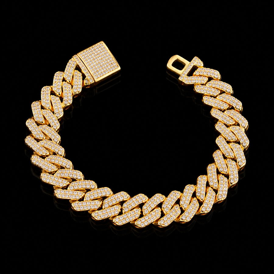Gold Iced Braclelet