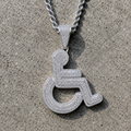 Ice Wheel Chair Pendant