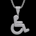 Ice Wheel Chair Pendant