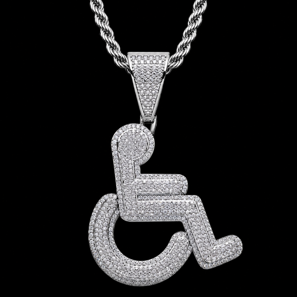 Ice Wheel Chair Pendant