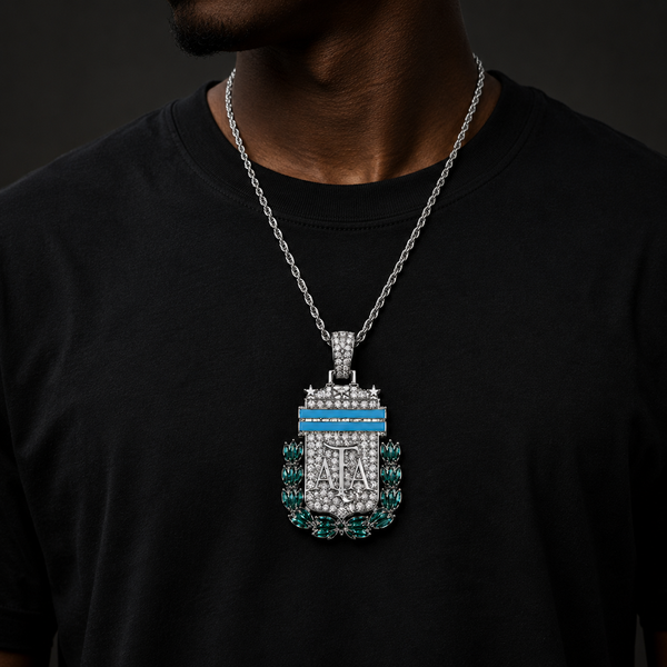 Iced out Argentina Futbal Emblem