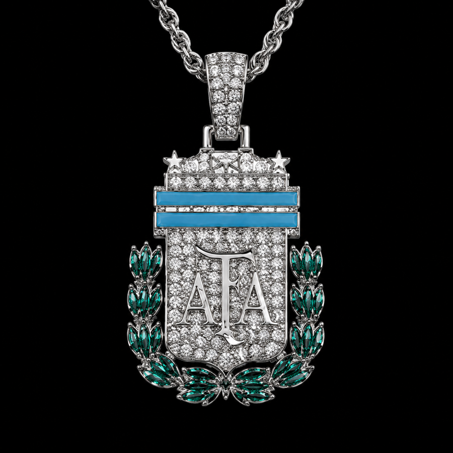 Iced out Argentina Futbal Embelm