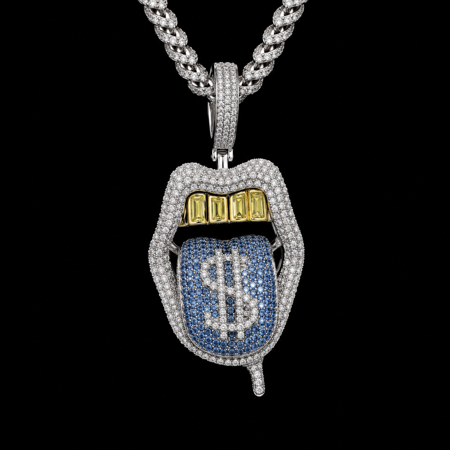 Iced Out Mouth Pendent