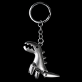 Silver Dinosour Keychain