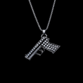 Gun Pendant Necklace
