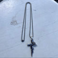 Cross Rose Pendant