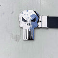 Punisher Belt Buckle with Black Belt